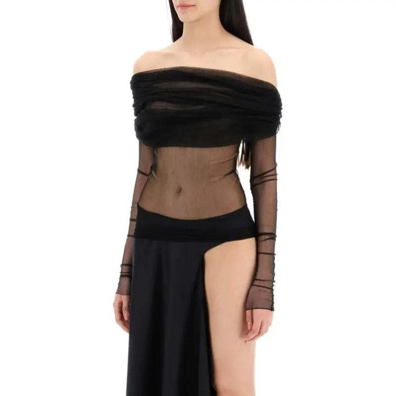 Christopher Esber Veiled Silk Top-2