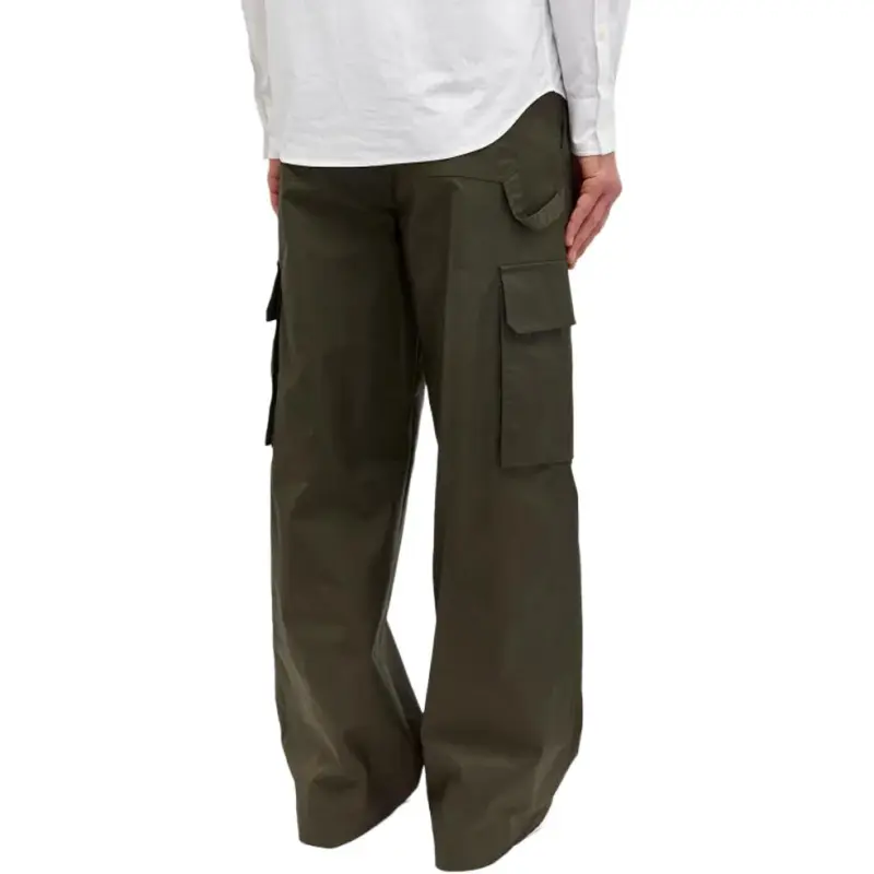 Valentino Button Detailed Straight Leg Pants-3