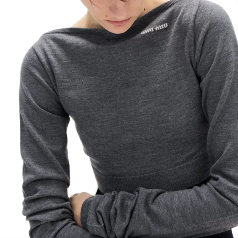 MIU MIU Boat neck Top-4
