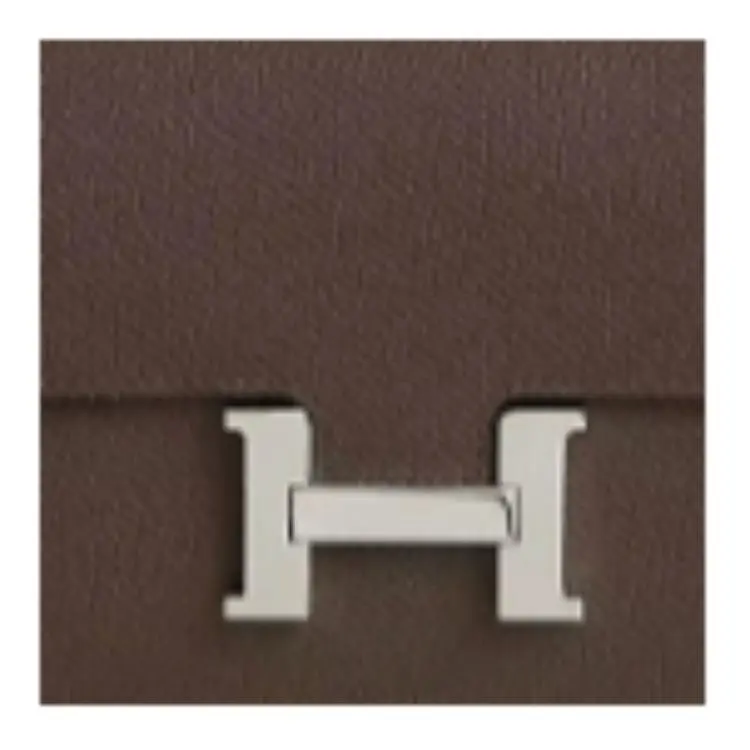 HERMES Constance Long To Go Epsom Leather Wallets Handheld Shoulder Bag Crossbody Bag Women's Dark Brown-3