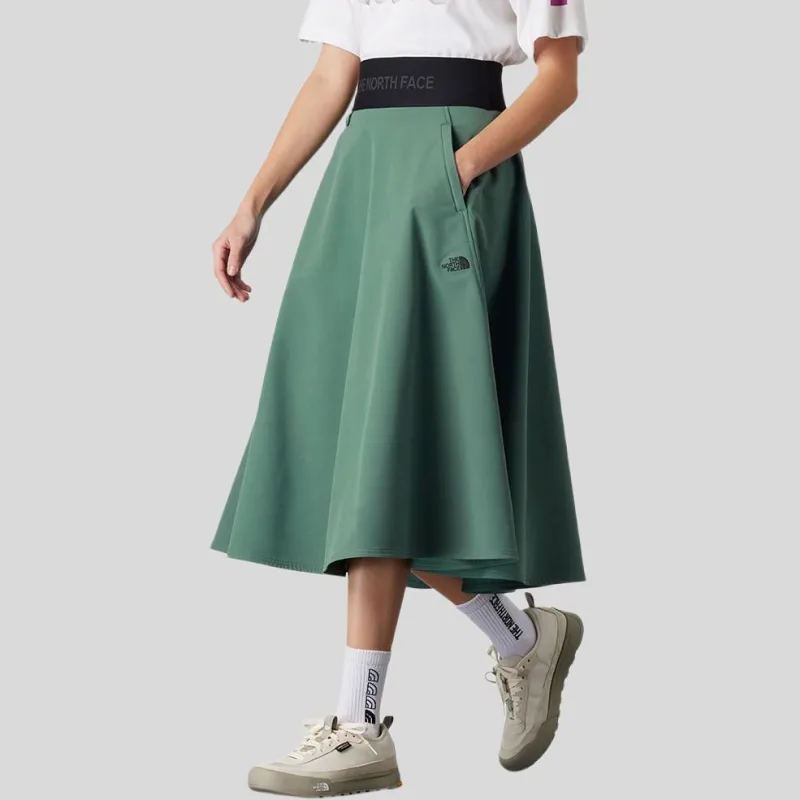 THE NORTH FACE City Outdoor Collection UE Collection SS25 Casual Long Skirts Women's Duck Green-4