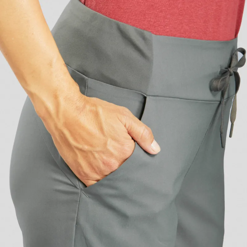 DECATHLON NH100 Casual Pants Women's Khaki Green/Khaki Gray-3
