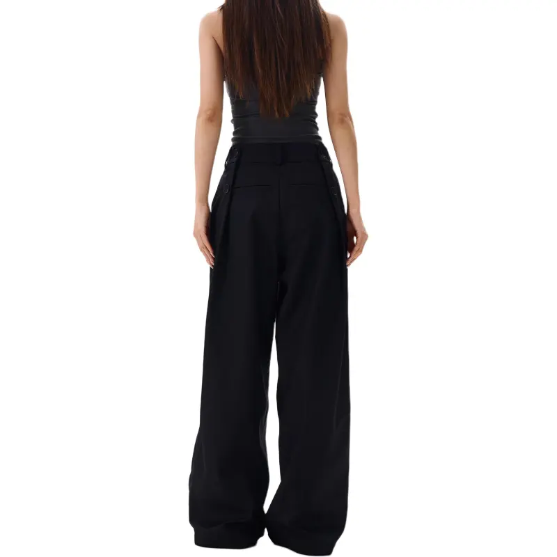 VINMUK Suit Trouser Unisex Black-4