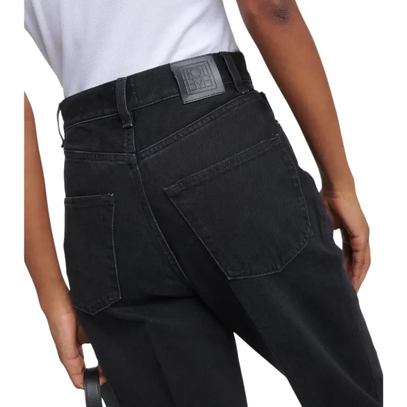 TOTEME Faded effect Tapered leg Jeans-4