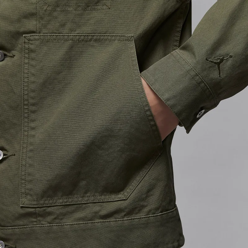 Jordan Tatum CHICAGO Jackets Coats Men's Medium Olive Green-4