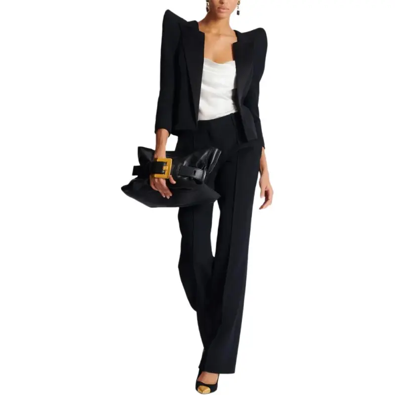 BALMAIN Draped Satin Top-5