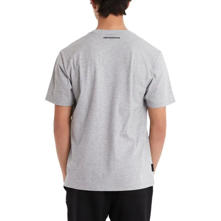 New Balance T Shirts Men Gray-1