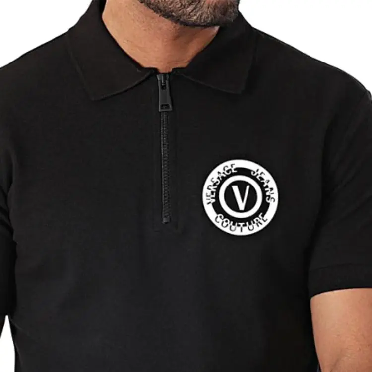 VERSACE JEANS COUTURE V Emblem Polo Shirt-4