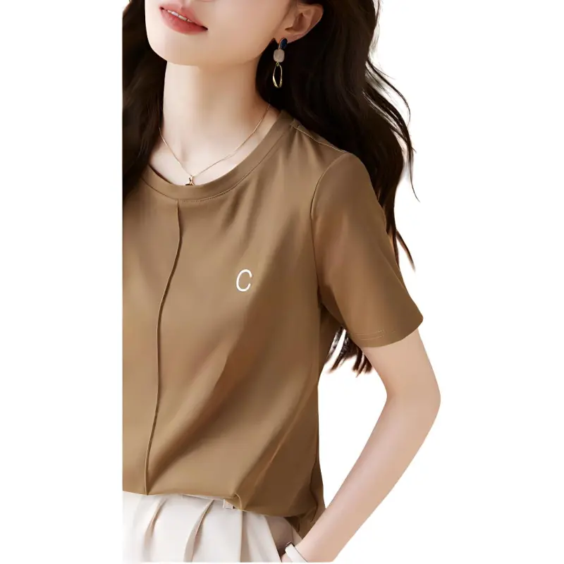 Mo Han Yi Mei T Shirt Women's Dark Khaki-2