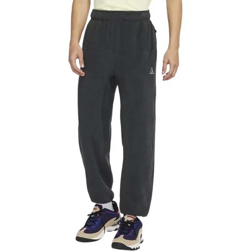 Nike ACG Knitted Sports Pants Men's Gray Black-3