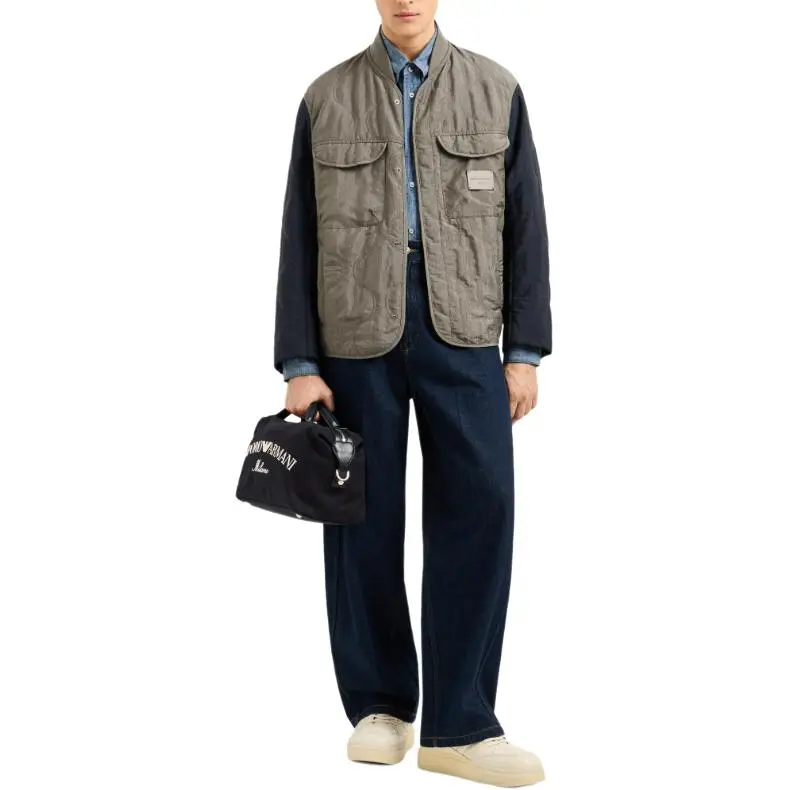 EMPORIO ARMANI Cotton Chambray Shirt-3