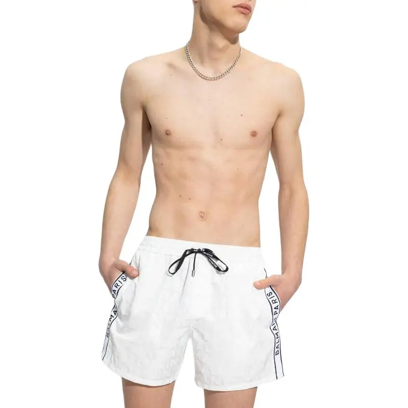 BALMAIN Swimming Shorts Men's White-1