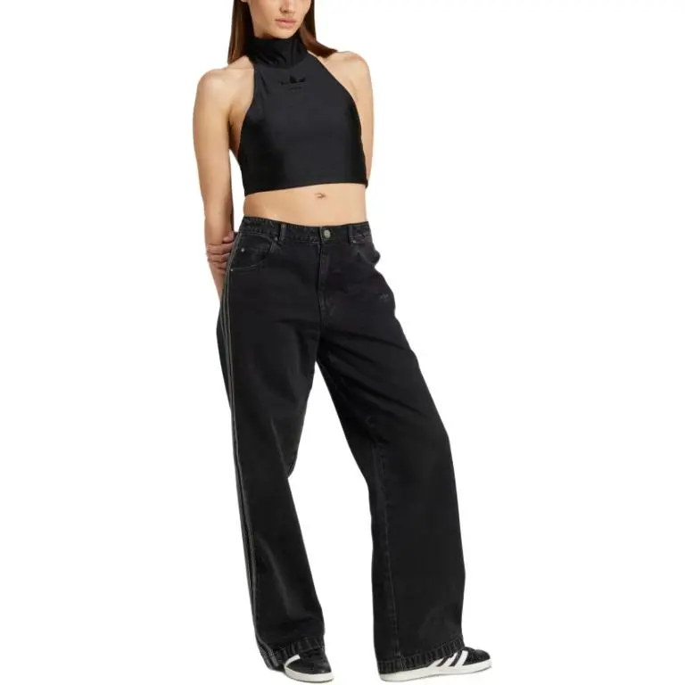 Adidas Originals Tie Neck Crop Top-2