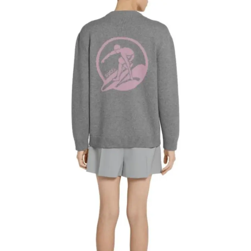 GUCCI SS25 Cashmere Sweater Men's Gray-5