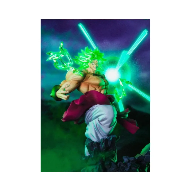 BANDAI Broly Bandai Dragon Ball Figuarts Zero Super Saiyan Lute Warrior Scale Figures 32cm-3