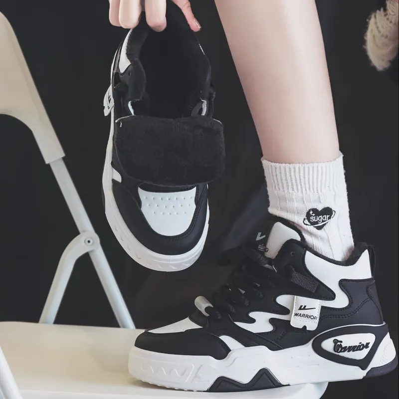 Warrior Warrior Warm Height Increasing High-Top Casual Shoes Women's-28