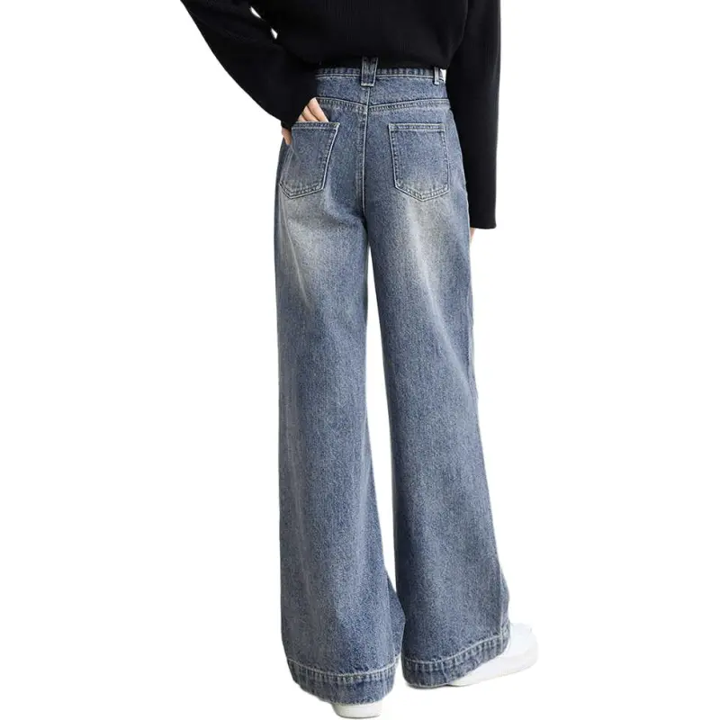 DIALOGUE Jeans Women's Vintage Denim Blue-4