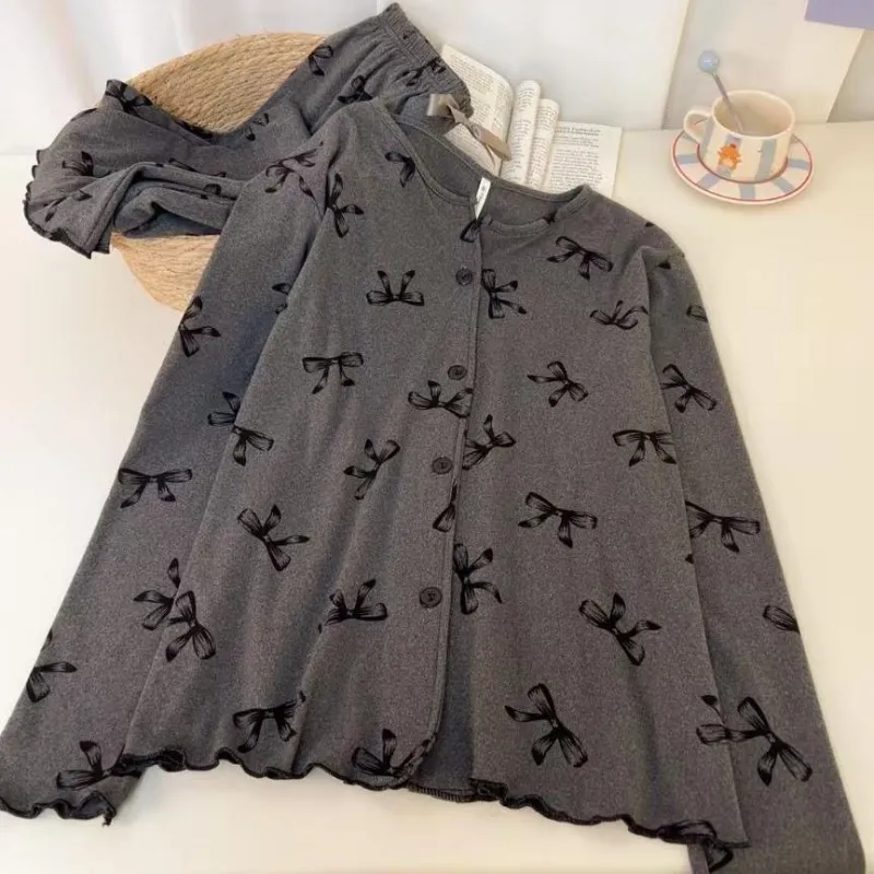WANANNI Pajama Set Women's Dark Gray-2