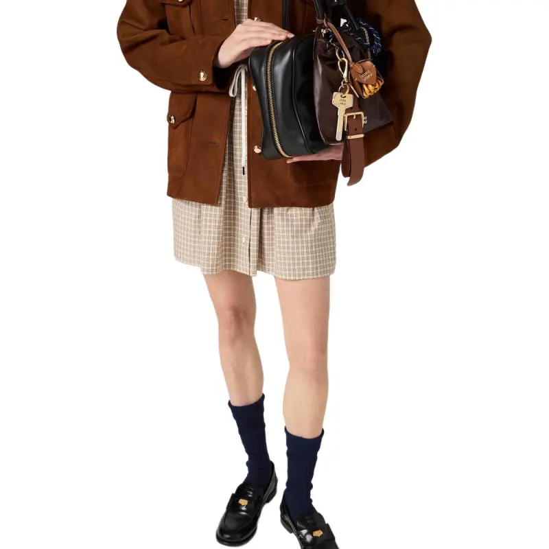 MIU MIU Checked Mini Dress-5