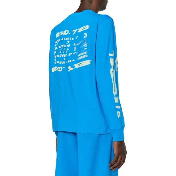 DIESEL Sweatshirts Men Sky Blue-4
