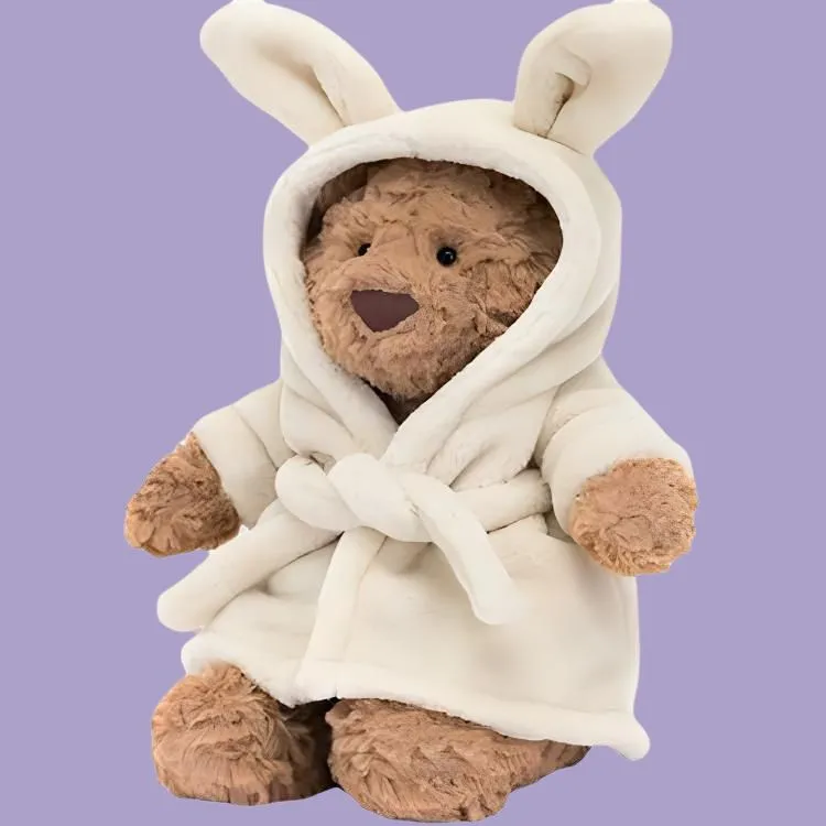 JELLYCAT Bartholomew Bear Bathrobe Plush Toy-3