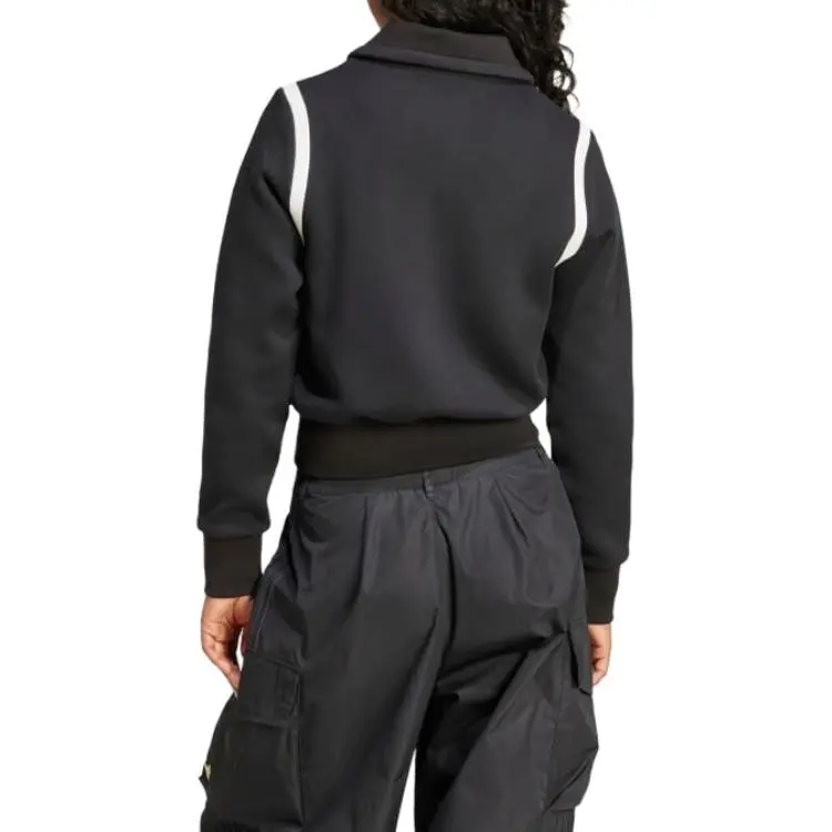 Adidas Originals Women's Premium Collared Track Top Black-2