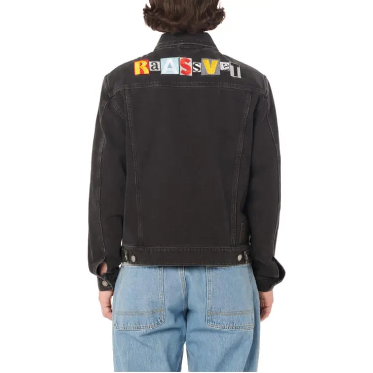 PACCBET Denim Jacket Men's Black-1