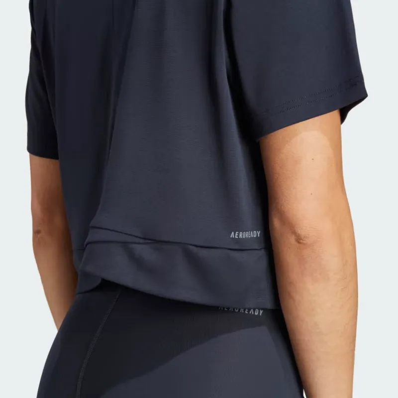 Adidas T-Shirt Women's Marine Blue-5