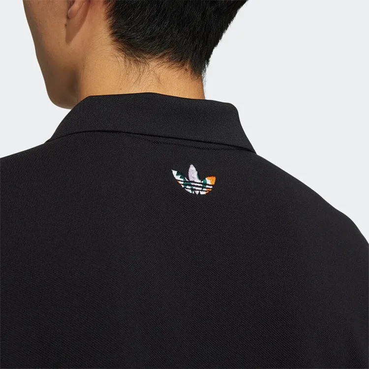 Adidas Originals Polo Shirt International Version Men's Black-4