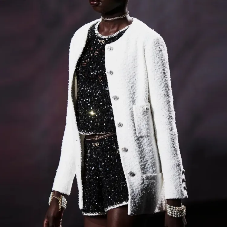 CHANEL Jackets Women's White-2