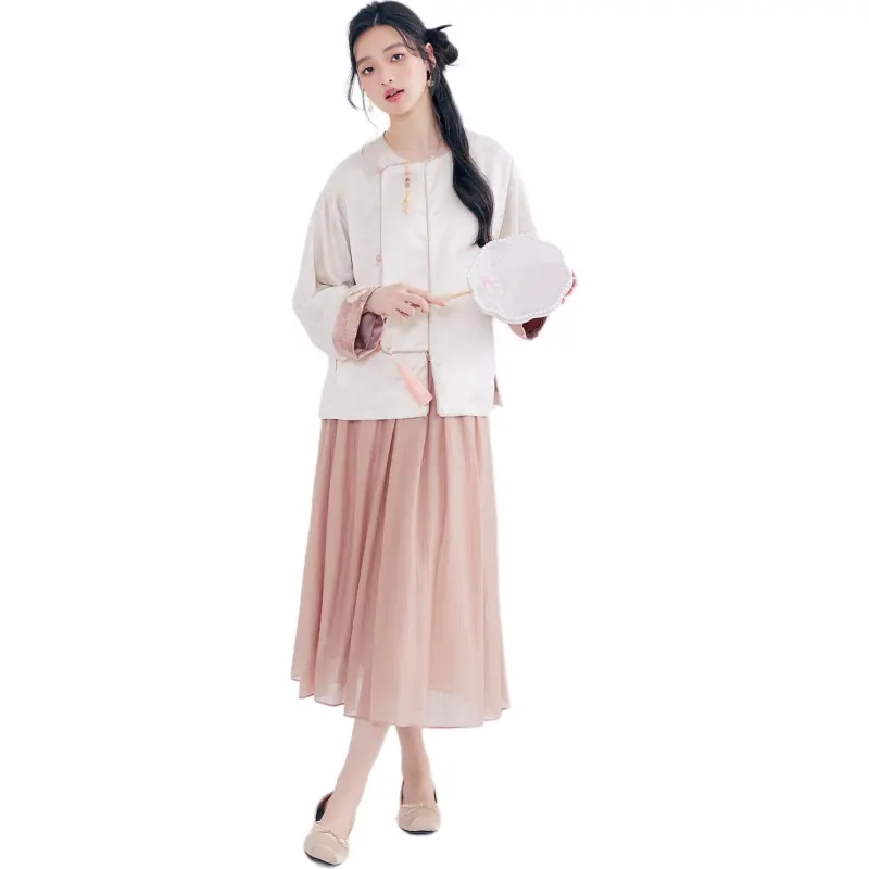 DEAR DEER PUFF Jackets Coats Women's New Chinese Style-5