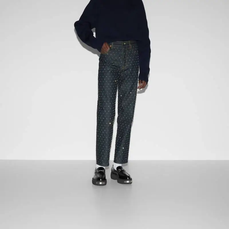GUCCI Jeans Men Blue-10