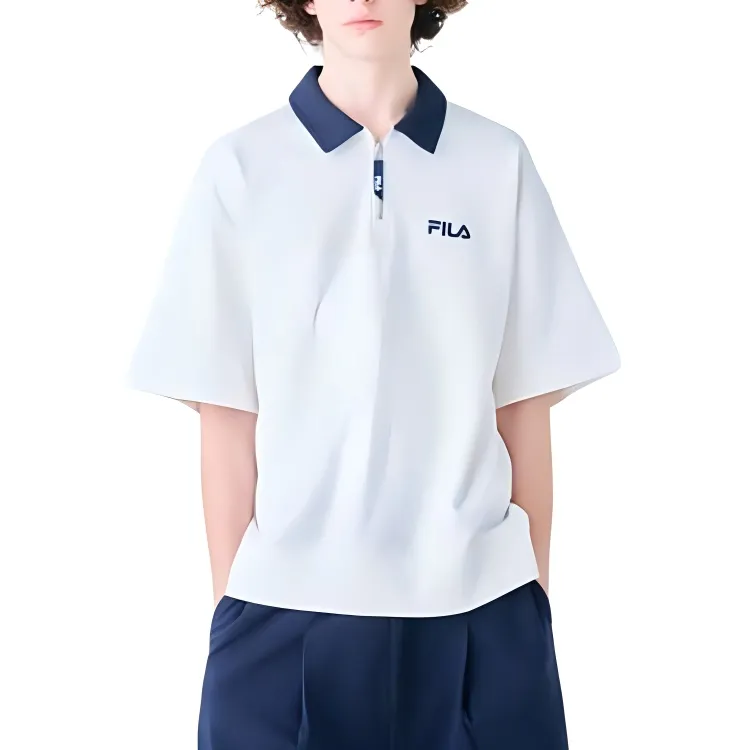 FILA Polo Shirts Unisex White-2