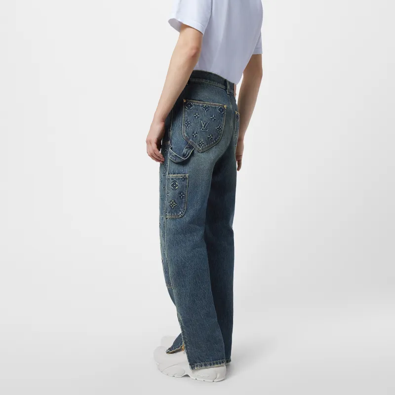 LOUIS VUITTON FW23 Jeans Men's Ink Blue - Cheap Rcj Jordan LOUIS VUITTON FW23 Jeans Men's Ink Blue - Cheap Rcj Jordan