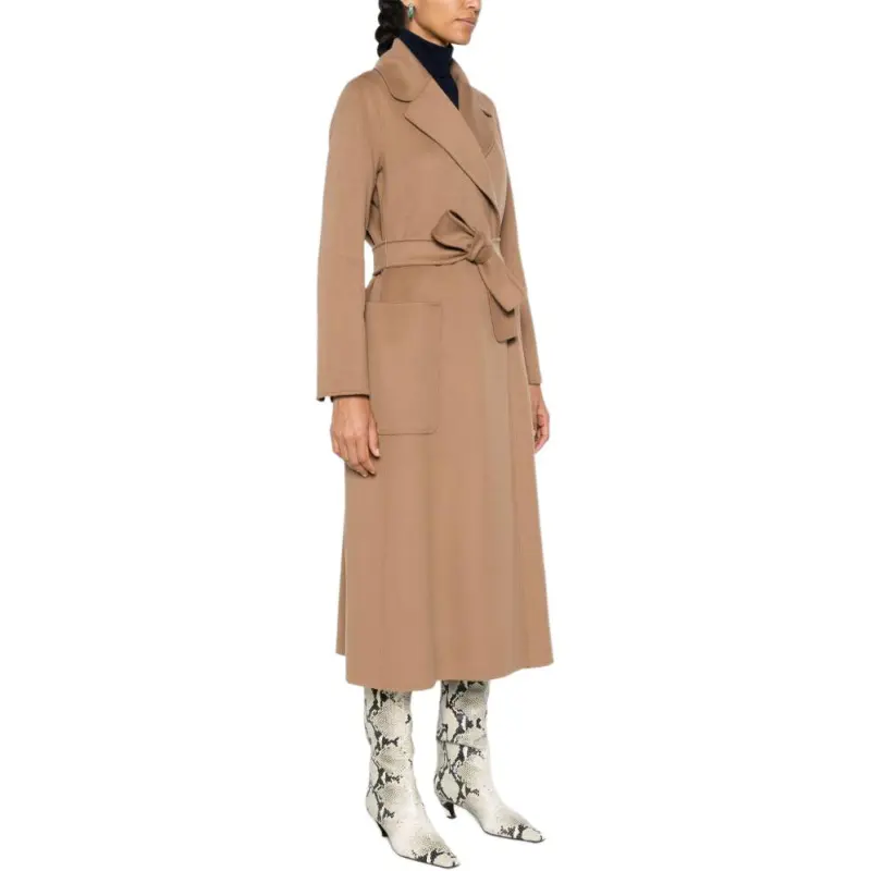 MaxMara Belted Long Sleeved Coat-4