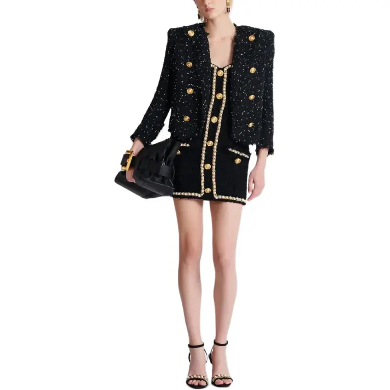 BALMAIN Pearl Embellishment Dress-1