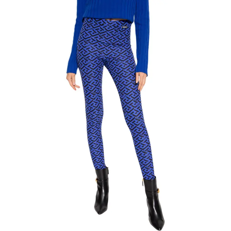 VERSACE Leggings Women's Blue-1