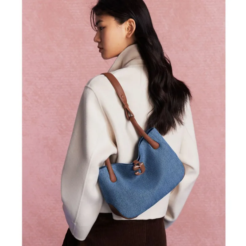 KUNOGIGI Fabric Shoulder Bag Regular Women's Vintage Denim-1