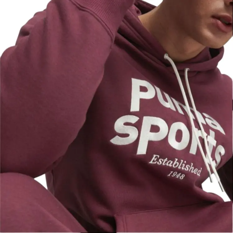 PUMA TEAM Hoodie Fleece Sweatshirt Men's Red-4