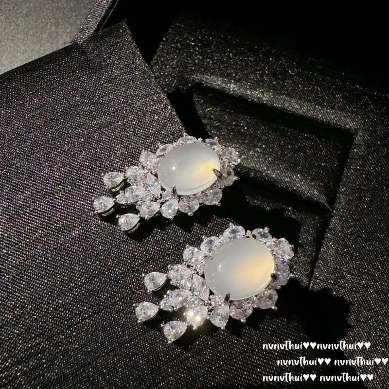 Grace Chalcedony Earrings Women's-1