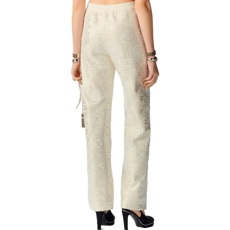 CHANEL Casual Pants Women's White-2