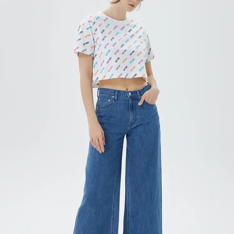 GAP SS23 Crop Tops Women's White-1