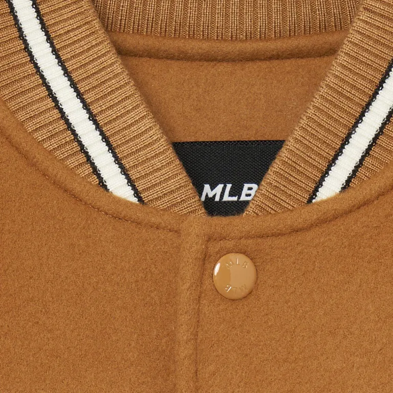 MLB Cleveland Guardians Cultive Jackets Coats Unisex Camel-2