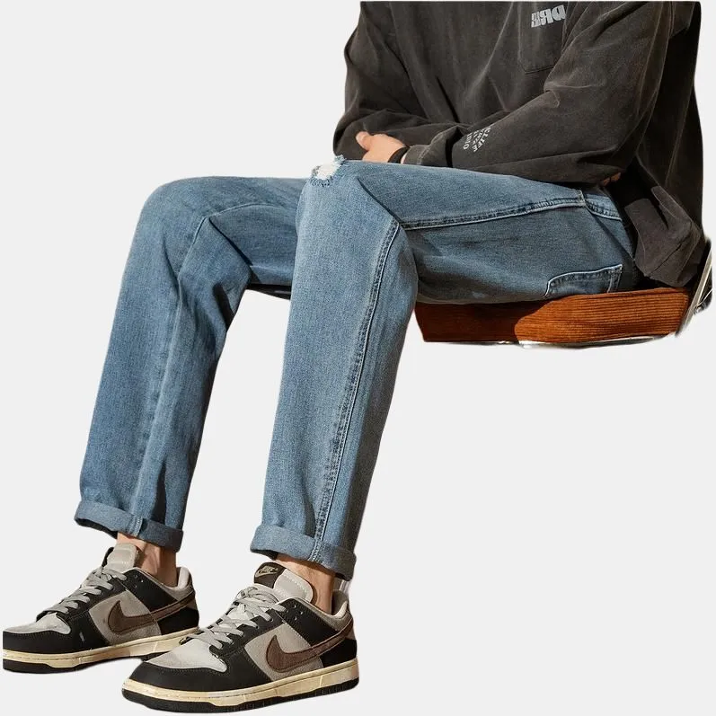 Tonlion Jeans Men's Medium Denim Blue-6