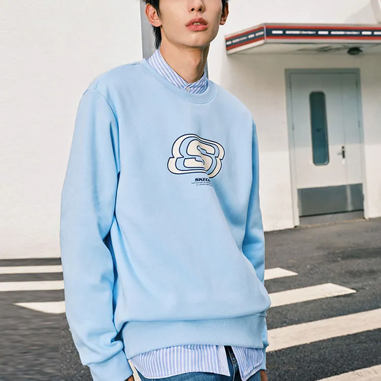 Skechers Colorful Sweatshirts Unisex Air Blue-2