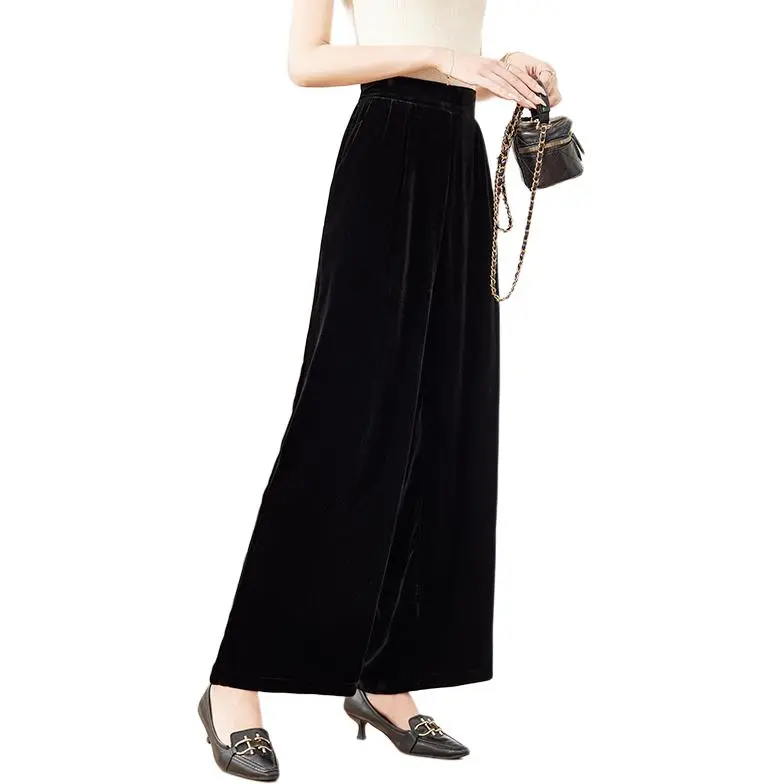 Yi Mengyuan Casual Pants Women's Starry Black-5