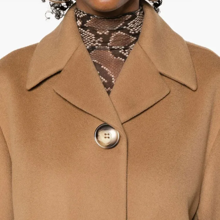 SportMax Buttoned Long Sleeved Coat-5