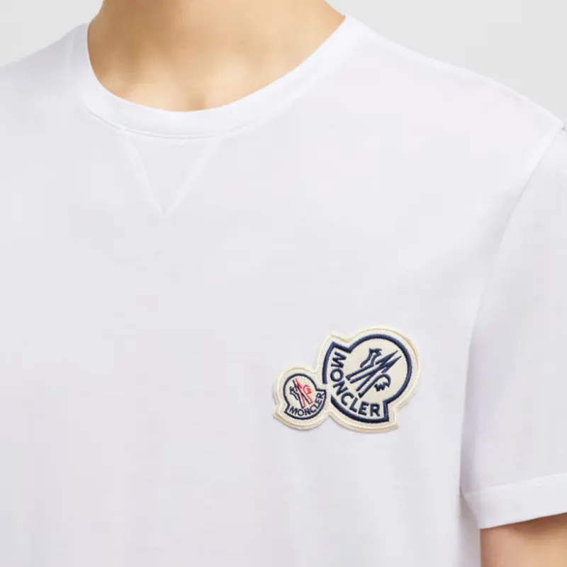 Moncler Double logo Patch T shirt-4