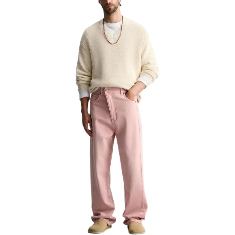 ZARA Jeans Men Pink-2