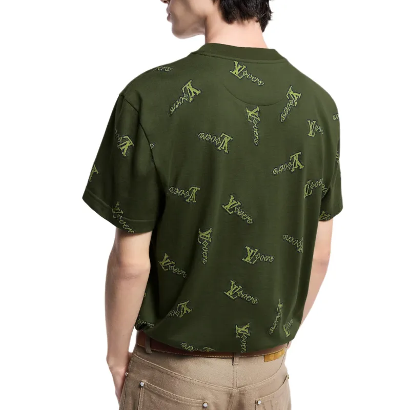 LOUIS VUITTON Jacquard Cotton T Shirt-3